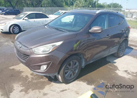 2014 Hyundai Tucson Se from USA, damaged, VIN KM8JU3AG8EU825401